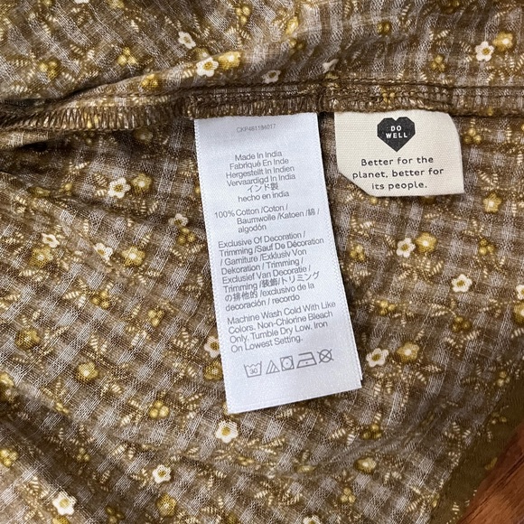 Nwot Madewell size small tie tank top - Picture 2 of 8